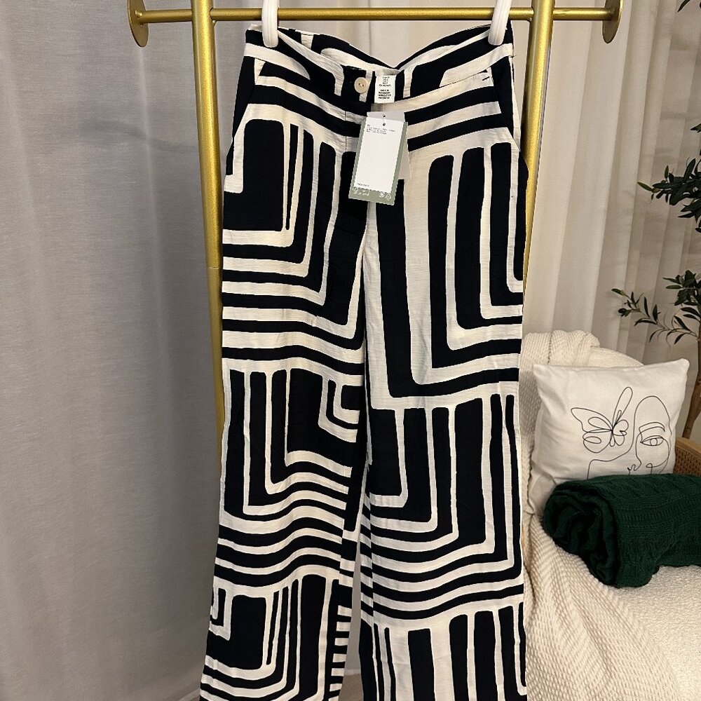 Pattern Pants - Wide-leg Pants